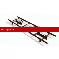 Комплект лестница кровельная Borge 1,8 м, Коричневый (RR-32)