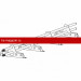 Снегозадержатель ROOFsystems ECONOM d25(круг), 3м NEXT 3 опоры Т-обр RAL 6005