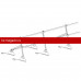 Ограждение ROOFsystems PRESTIGE ZN H-600/3,0м 2 трубы Натур RAL8019