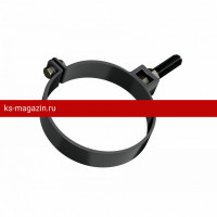 ТН 125/82 Хомут трубы МЕТАЛЛИЧЕСКИЙ L=140мм, черный
