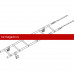 Лестница кровельная ROOFsystems PRESTIGE ZN400 1,2м Фальц RAL 8004