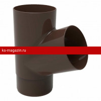 GLC PVC 152/100 Тройник трубы, коричневый RAL 8019