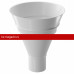 Docke STAL PREMIUM 125/90 мм Воронка водосборная Пломбир RAL9010