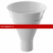 Docke STAL PREMIUM 125/90 мм Воронка водосборная Пломбир RAL9010