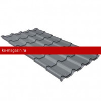 Металлочерепица Grand Line (Гранд Лайн) камея 0,5 Satin RAL 7004 /1 кв.м./