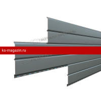 Сайдинг МеталлПрофиль Lбрус-15х240 (VikingMP-01-7016-0.45) /1 шт/