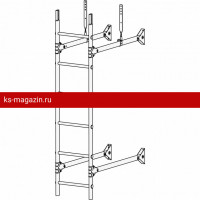 Лестница стеновая ROOFsystems PRESTIGE ZN400 1,2м Универ RAL 3005