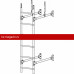 Лестница стеновая ROOFsystems PRESTIGE ZN400 1,2м Универ RAL 3005