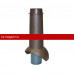 Выход канализации Krovent (Кровент) Pipe-VT 110/125 (Коричневый) /1 шт/