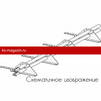 Снегозадержатель ROOFsystems PRESTIGE ZN 45*25 (овал), 1,2м Click ФАЛЬЦ Т-обр. опора цинк