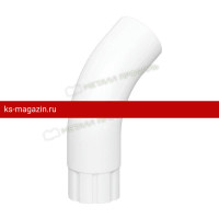 Металл Профиль Grand System lite Колено трубы (RAL 9003) D90х60 /1 шт/