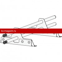 Снегозадержатель ROOFsystems ECONOM d25(круг), 1м NEXT ФАЛЬЦ, Т-обр. опора RAL 8017
