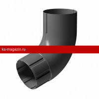 Колено 72 гр Docke (Дёке) STAL PREMIUM 125/90 (Графит RAL7024) /1 шт/
