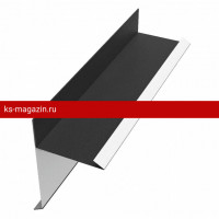 Торцевая планка сложная 140х40хх85х2000мм PE Rooftop Matt 0,5 мм Zn180 RAL9005
