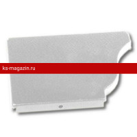 Заглушка желоба Металл Профиль Модерн (RAL 9010, белый) /1 шт/