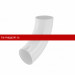Aquasystem PUrus 125/90 Отвод трубы RAL 9003