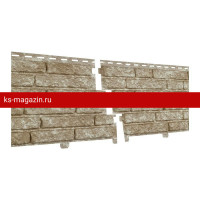 Панель фасадная UPLAST (Ю-Пласт) STONE-HOUSE Кварцит (Светло-бежевый) (с дв. замк) / панель/