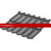 Модульная металлочерепица AquaSystem Стокгольм XXL 1185х875 мм PE Rooftop Glance Zn180 0,5мм RR23