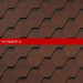 QUIET TILE Гибкая черепица Shadow Карминно-красный 3м2