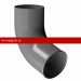 Docke STAL PREMIUM MATT 125/90 мм Отвод трубы Графит RAL7024