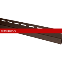 Планка финишная Т14 3,00м Альта-Профиль (Коричневый) /1 шт/