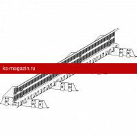 Снегозадержатель ROOFsystems PRESTIGE ZN 45*25 (овал), 3м CLick ФАЛЬЦ Т-обр. опора RAL 8017