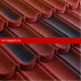 Композитная черепица Metrotile (Метротайл) MetroBond (Красно-Черный) /лист/