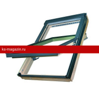 Среднеповоротное деревянное окно Fakro (Факро) FTP (CH) вентклапан V40 66х118