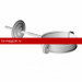 Хомут трубы Docke (Дёке) STAL PREMIUM 125/90 (Пломбир RAL9010) /1 шт/