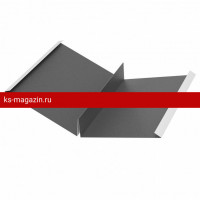 Ендова специальная 232х60,5х60,5х232х2000мм PE Rooftop Matt 0,5 мм Zn180 RAL7024