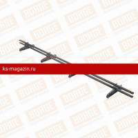 Труба снегозадержателя 25х45 мм BORGE 3 м, серый (RAL 7024 Matt)