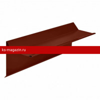Торцевая планка для ГЧ 90х20х78 L=2м РЕ RAL 3009 (Фартук S5 new) /1 шт/