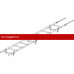 Лестница кровельная ROOFsystems PRESTIGE ZN400 3м Универ цинк