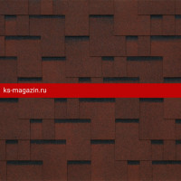 Гибкая черепица Tegola (Тегола) COMFORT San Remo Rosso 402 /1кв.м/