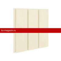 Софит без перфорации Aquasystem (Аквасистем) 303х2400мм ПЭ (RAL 1015 фактур.) /1 шт/