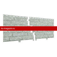 Панель фасадная UPLAST (Ю-Пласт) STONE-HOUSE Кварцит (Светло-серый) (с дв. замк) / панель/