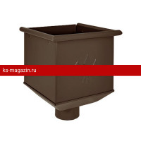 Воронка водосборная Aquasystem (Аквасистем) PU MATT 125/90 (RAL 8017) /1 шт/