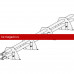 Снегозадержатель ROOFsystems PRESTIGE ZN 45*25 (овал), 3м SINGLE ФАЛЬЦ RAL 7024