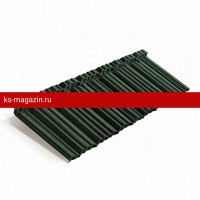 Композитная черепица Metrotile (Метротайл) MetroShake II (Темно-зеленый) /лист/