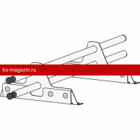 Снегозадержатель ROOFsystems ECONOM d25(круг), 1м NEXT ФАЛЬЦ, Т-обр. опора RAL 7024