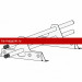 Снегозадержатель ROOFsystems ECONOM d25(круг), 1м NEXT ФАЛЬЦ, Т-обр. опора RAL 7024