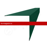 Планка угла внешнего 110х110х2000 Stynergy (Стинержи) (CORUNDUM50-RAL6005-0.5) /1 шт/