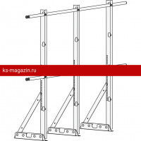 Ограждение ROOFsystems ECONOM d-25 (круг) H-1200/3,0м фальц ТУ RAL8004