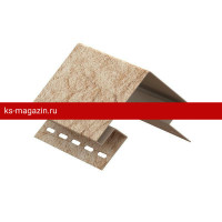 Угол наружный UPLAST (Ю-Пласт) STONE-HOUSE Камень (Золотой) / 1 шт/