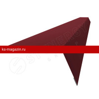 Планка карнизная 100х65х2000 Stynergy (Стинержи) (CORUNDUM50-RAL3005-0.5) /1 шт/