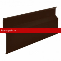 Примыкание в накладку 43х20х22 L=2м РЕ RAL 8017 (Фартук S6 new) /1 шт/