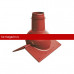 Выход канализации коньковый Krovent (Кровент) Pipe-cone (Красный) /1 шт/