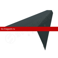 Планка карнизная 100х65х2000 Stynergy (Стинержи) (Стальной Бархат-7016-0.5) /1 шт/