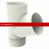GLC PVC 152/100 Тройник трубы, белый RAL 9010