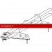 Снегозадержатель ROOFsystems ELITE 40*20 (овал), 1,2м NEXT Т-обр. опора RAL 8017